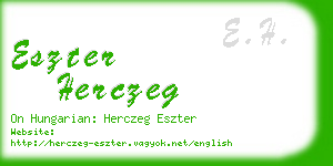 eszter herczeg business card